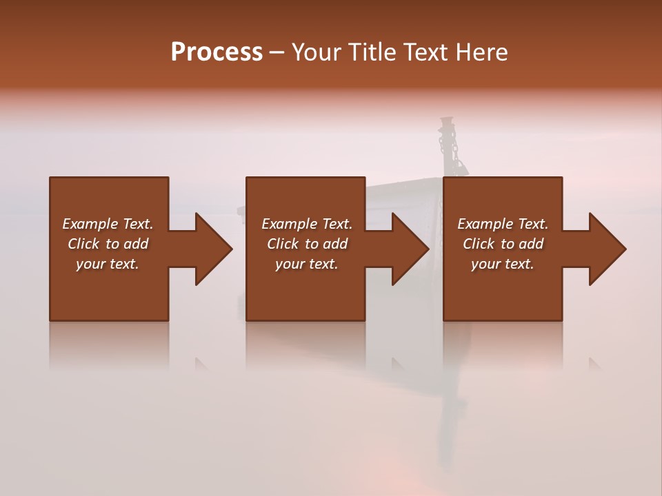 A Boat Is Sitting In The Water On A Calm Day PowerPoint Template