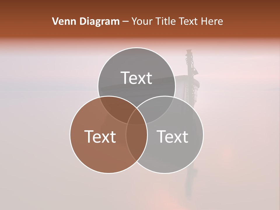 A Boat Is Sitting In The Water On A Calm Day PowerPoint Template