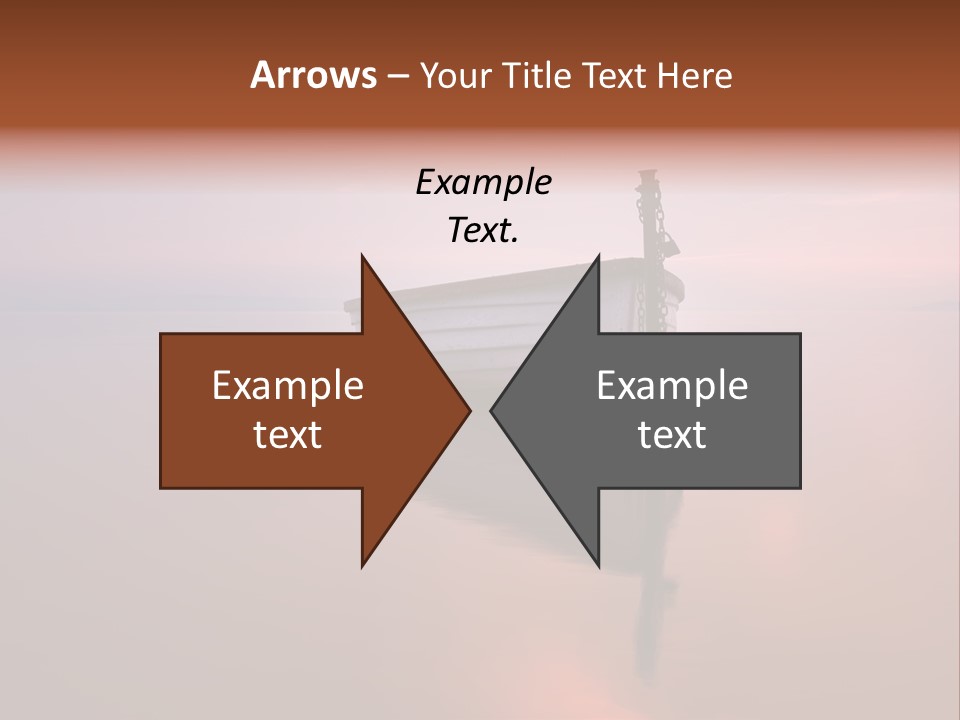 A Boat Is Sitting In The Water On A Calm Day PowerPoint Template