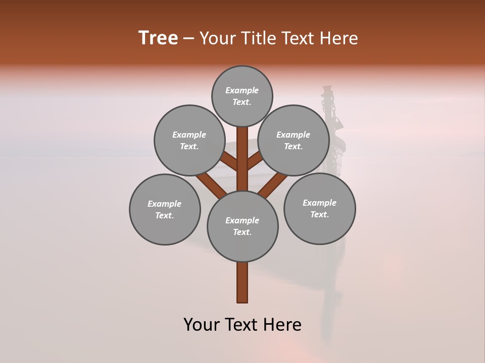 A Boat Is Sitting In The Water On A Calm Day PowerPoint Template