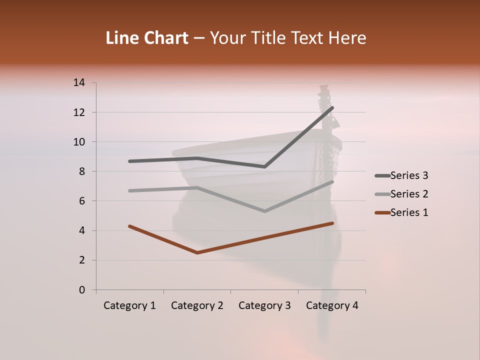 A Boat Is Sitting In The Water On A Calm Day PowerPoint Template