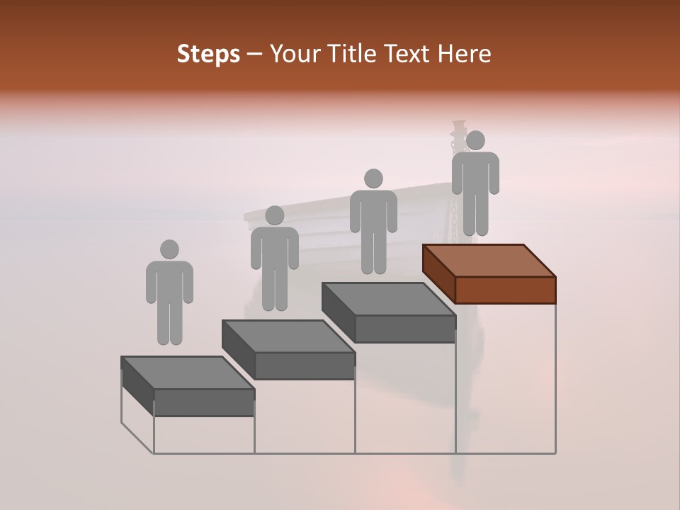 A Boat Is Sitting In The Water On A Calm Day PowerPoint Template