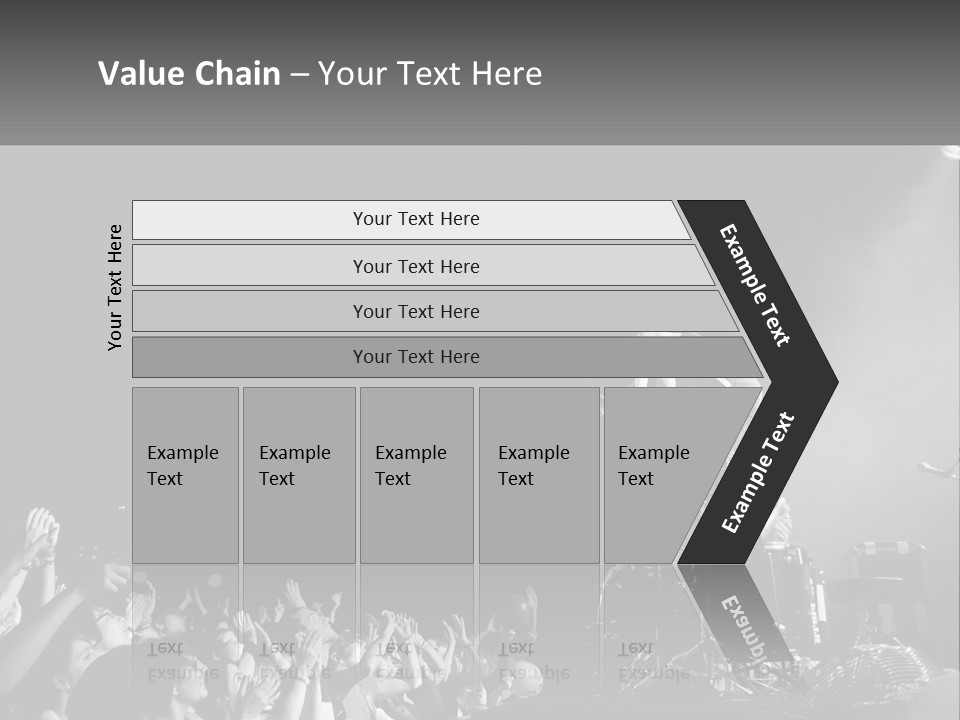 A Man On Top Of A Drum Set In Front Of A Crowd PowerPoint Template