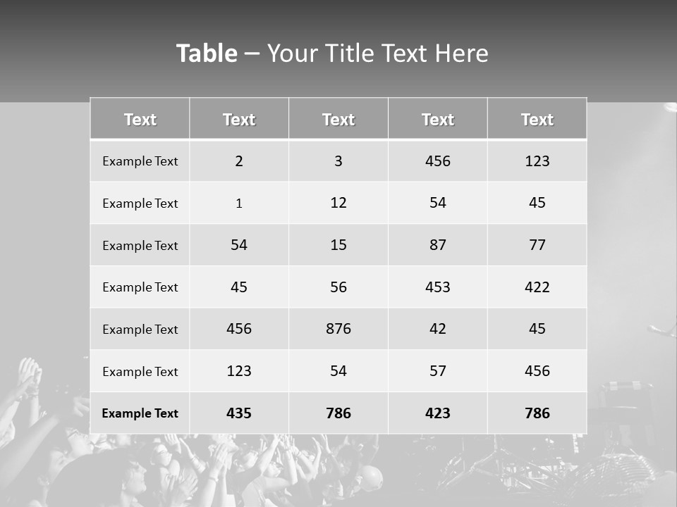 A Man On Top Of A Drum Set In Front Of A Crowd PowerPoint Template
