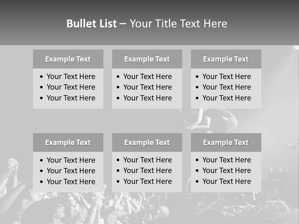 A Man On Top Of A Drum Set In Front Of A Crowd PowerPoint Template