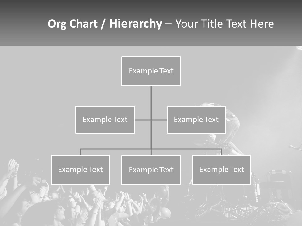 A Man On Top Of A Drum Set In Front Of A Crowd PowerPoint Template