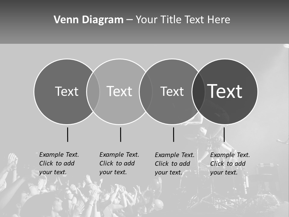 A Man On Top Of A Drum Set In Front Of A Crowd PowerPoint Template