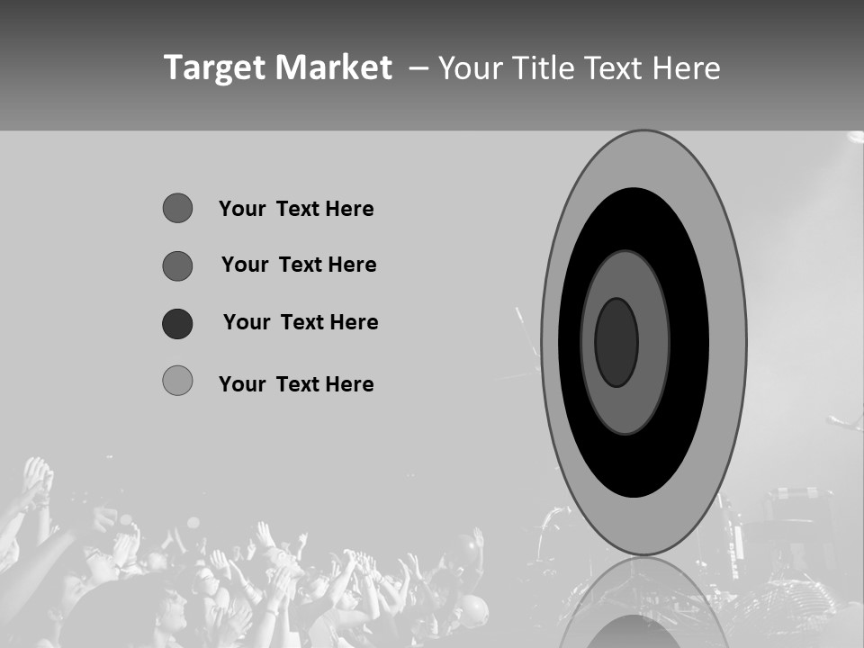 A Man On Top Of A Drum Set In Front Of A Crowd PowerPoint Template