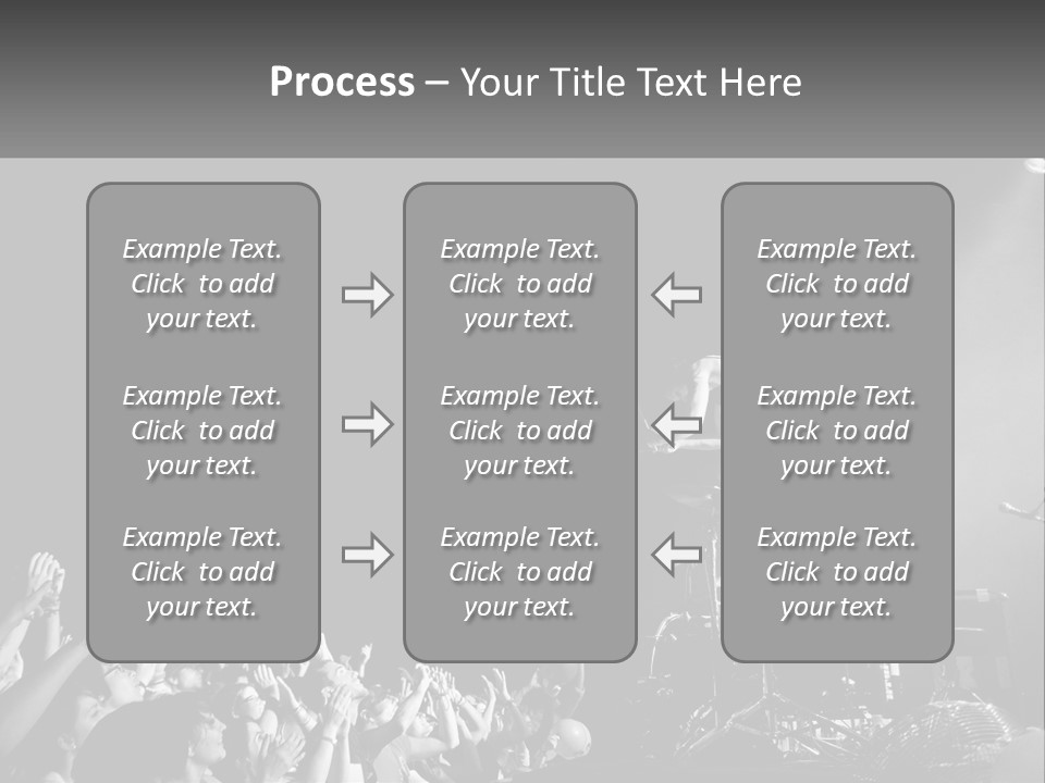 A Man On Top Of A Drum Set In Front Of A Crowd PowerPoint Template