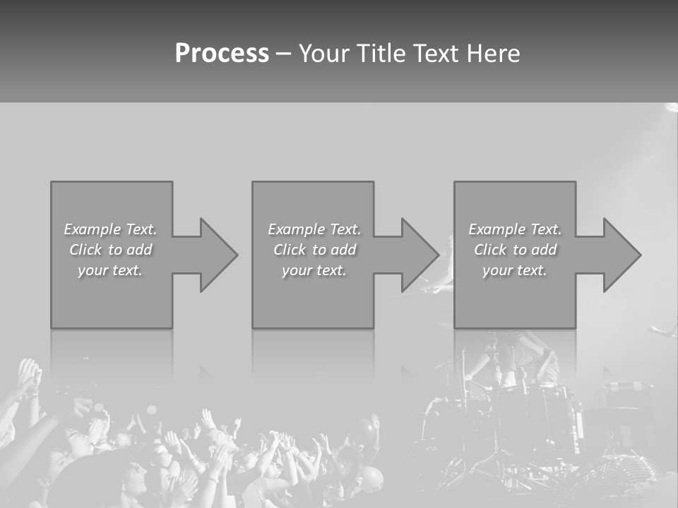 A Man On Top Of A Drum Set In Front Of A Crowd PowerPoint Template