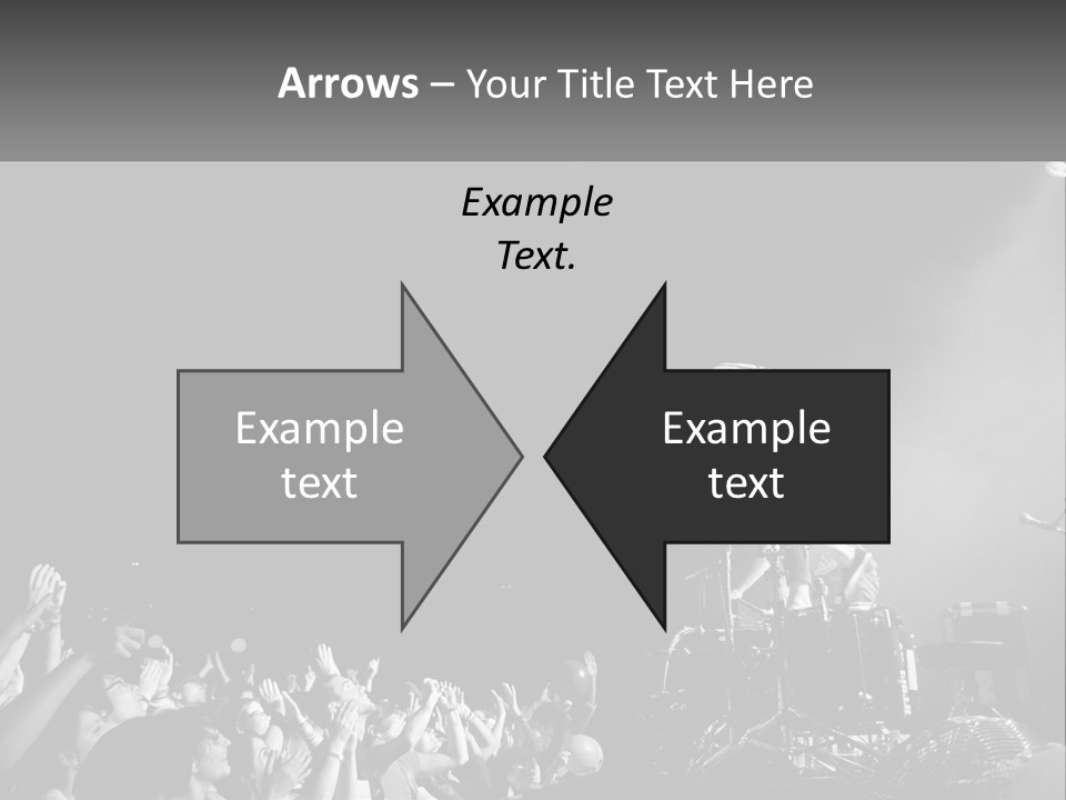 A Man On Top Of A Drum Set In Front Of A Crowd PowerPoint Template