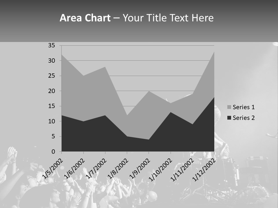 A Man On Top Of A Drum Set In Front Of A Crowd PowerPoint Template