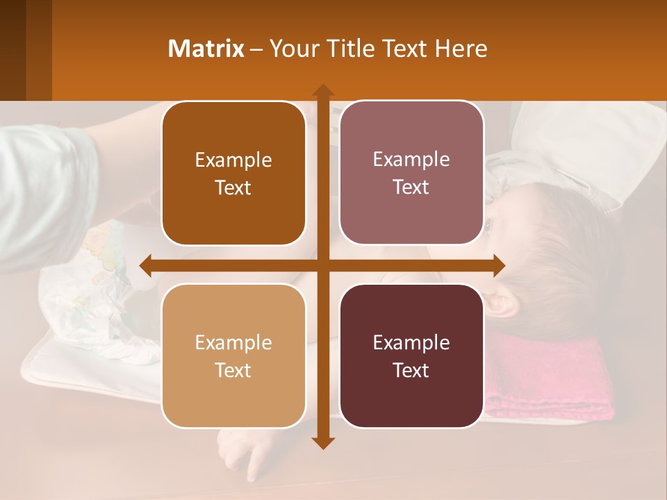 A Baby Laying On Its Back On A Blanket PowerPoint Template