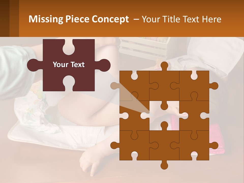 A Baby Laying On Its Back On A Blanket PowerPoint Template
