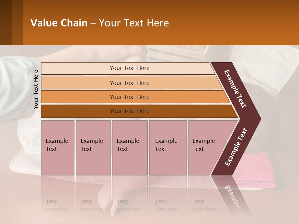 A Baby Laying On Its Back On A Blanket PowerPoint Template