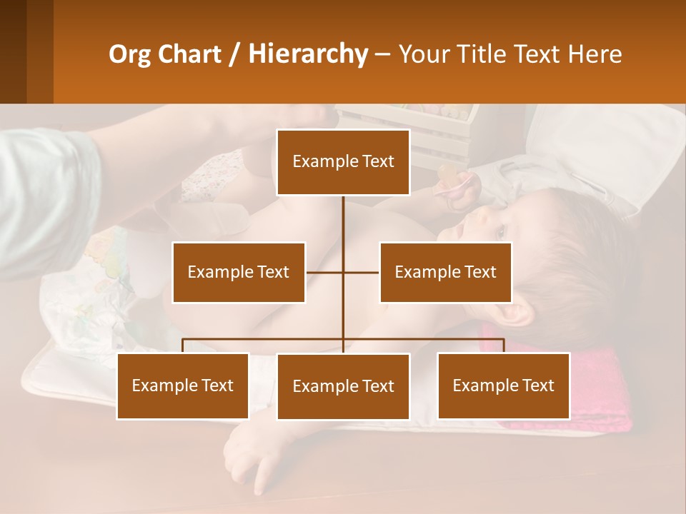 A Baby Laying On Its Back On A Blanket PowerPoint Template