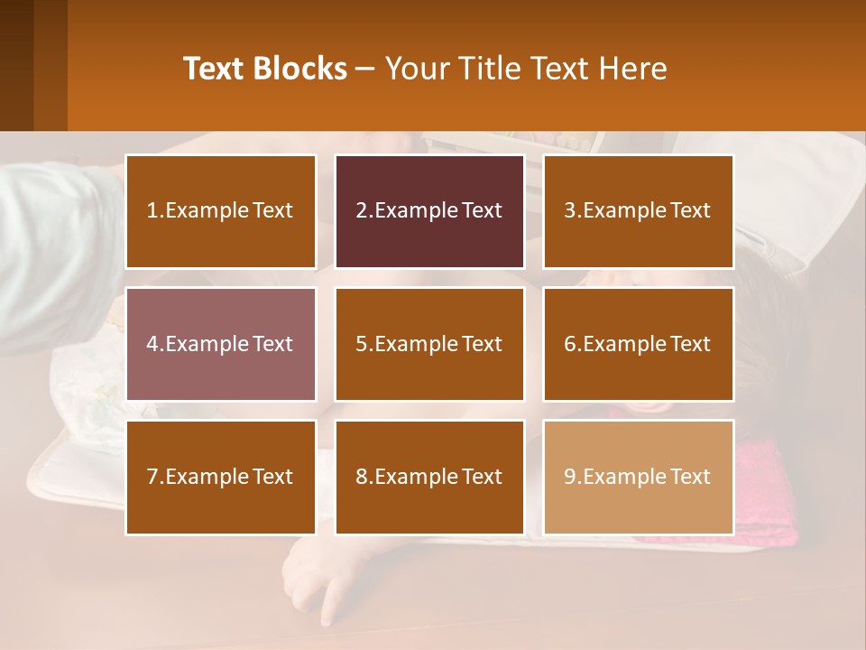 A Baby Laying On Its Back On A Blanket PowerPoint Template