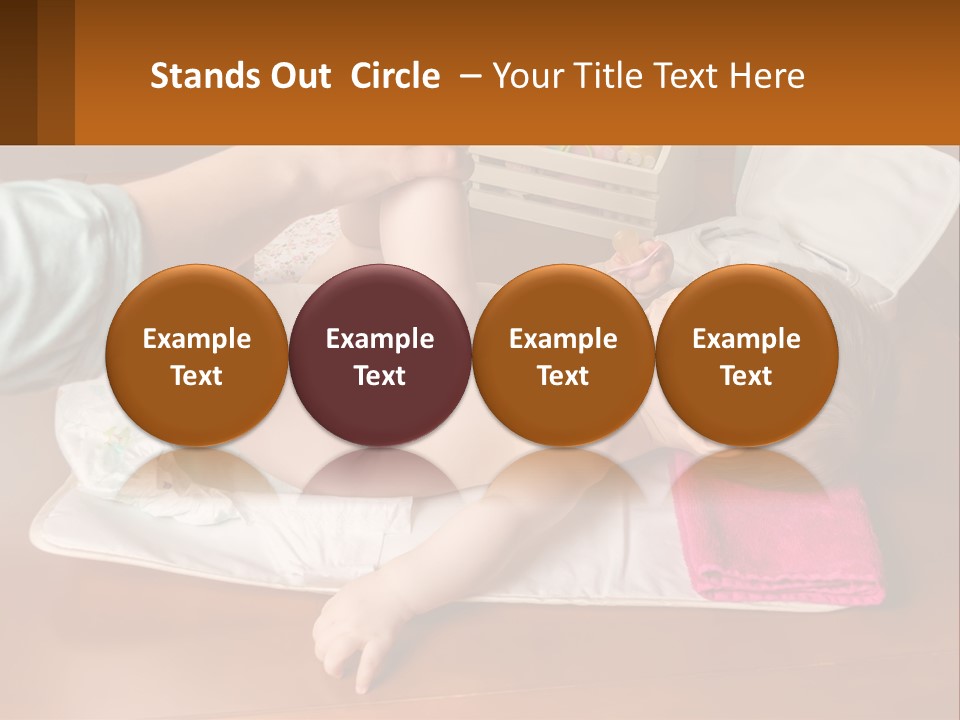 A Baby Laying On Its Back On A Blanket PowerPoint Template