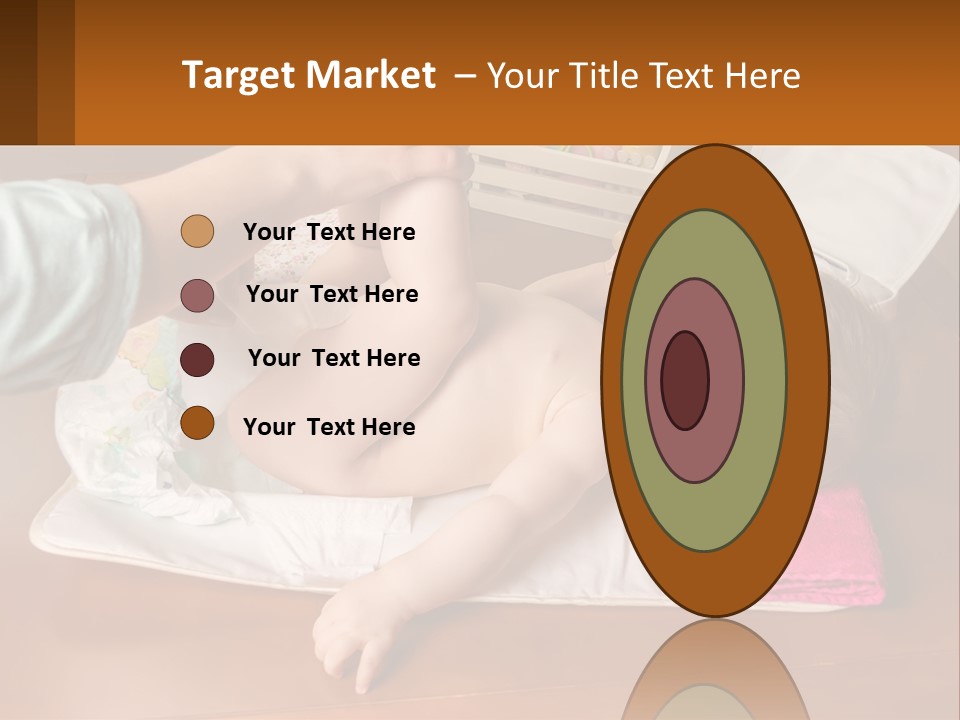 A Baby Laying On Its Back On A Blanket PowerPoint Template