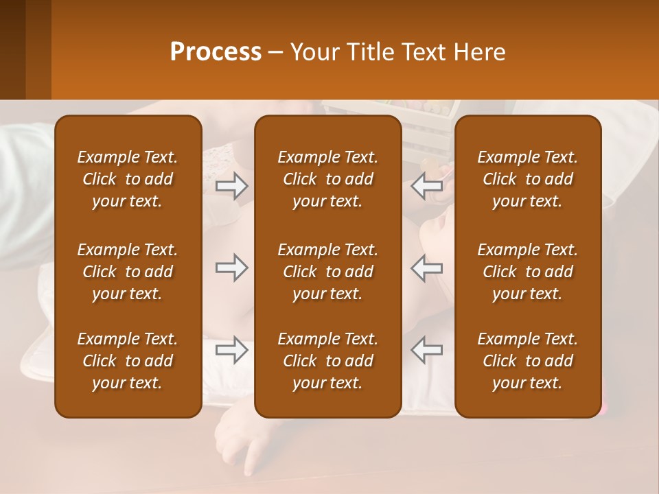 A Baby Laying On Its Back On A Blanket PowerPoint Template