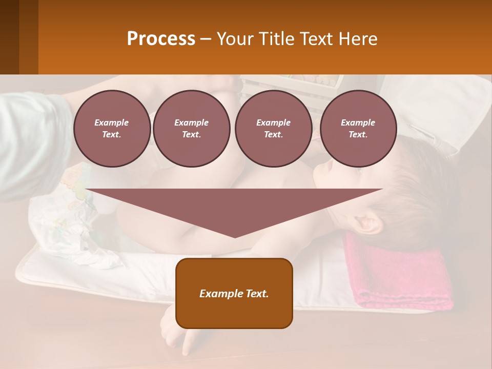 A Baby Laying On Its Back On A Blanket PowerPoint Template