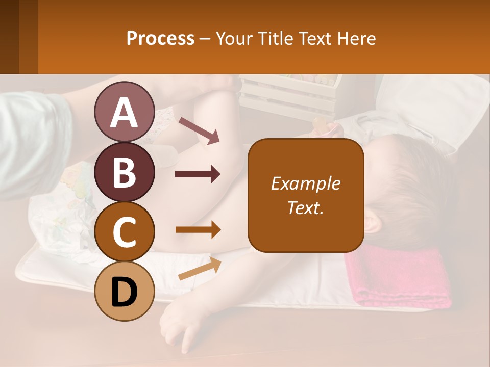 A Baby Laying On Its Back On A Blanket PowerPoint Template