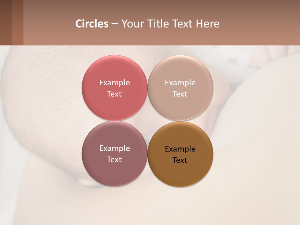 A Baby Laying On Top Of A Bed Next To A Pillow PowerPoint Template