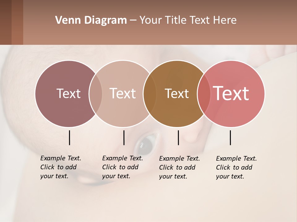 A Baby Laying On Top Of A Bed Next To A Pillow PowerPoint Template