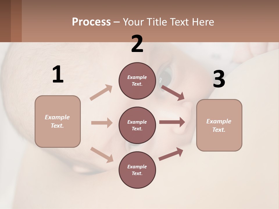 A Baby Laying On Top Of A Bed Next To A Pillow PowerPoint Template