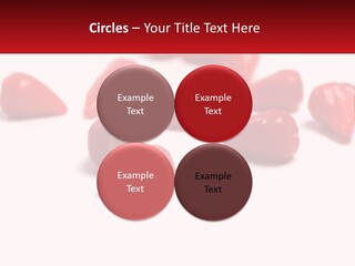 A Group Of Red Peppers On A White Surface PowerPoint Template