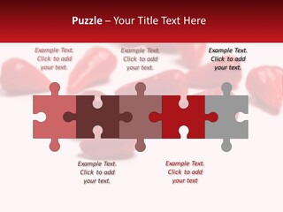 A Group Of Red Peppers On A White Surface PowerPoint Template