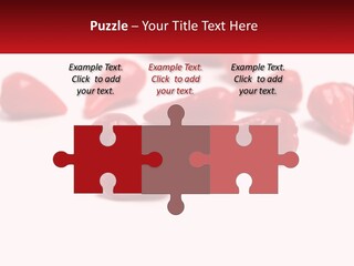 A Group Of Red Peppers On A White Surface PowerPoint Template