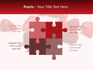 A Group Of Red Peppers On A White Surface PowerPoint Template