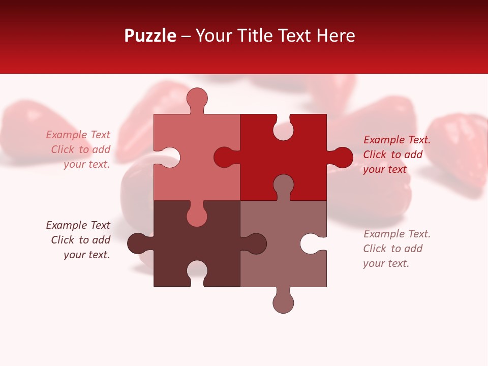 A Group Of Red Peppers On A White Surface PowerPoint Template