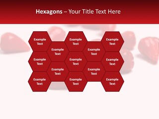 A Group Of Red Peppers On A White Surface PowerPoint Template