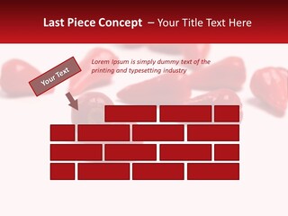A Group Of Red Peppers On A White Surface PowerPoint Template