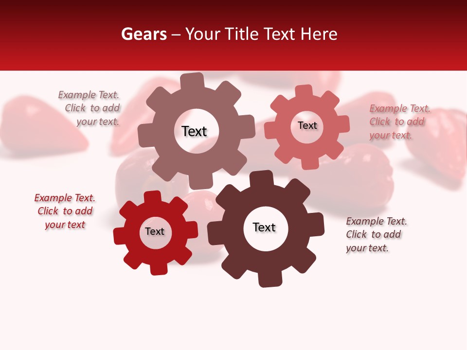 A Group Of Red Peppers On A White Surface PowerPoint Template