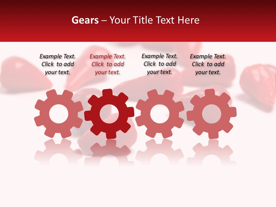 A Group Of Red Peppers On A White Surface PowerPoint Template