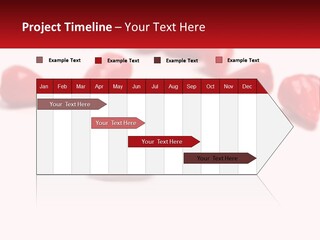 A Group Of Red Peppers On A White Surface PowerPoint Template