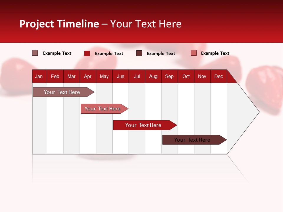 A Group Of Red Peppers On A White Surface PowerPoint Template