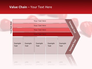 A Group Of Red Peppers On A White Surface PowerPoint Template