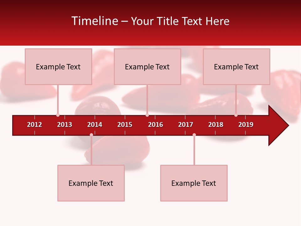 A Group Of Red Peppers On A White Surface PowerPoint Template