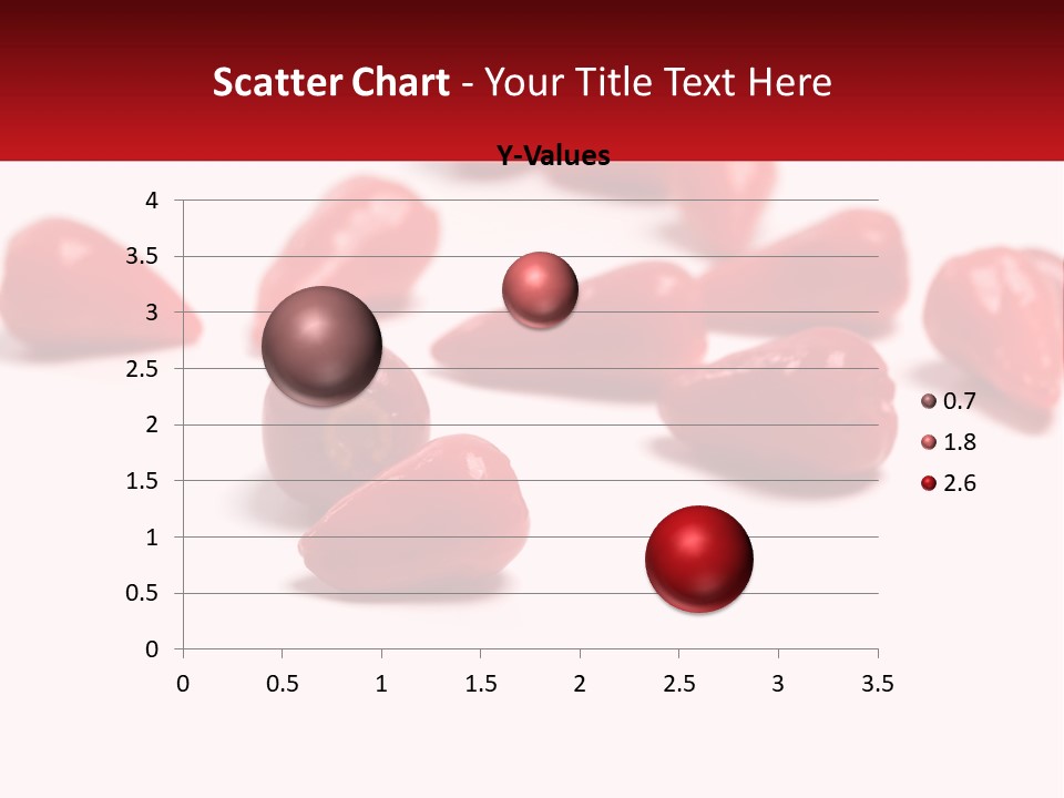 A Group Of Red Peppers On A White Surface PowerPoint Template