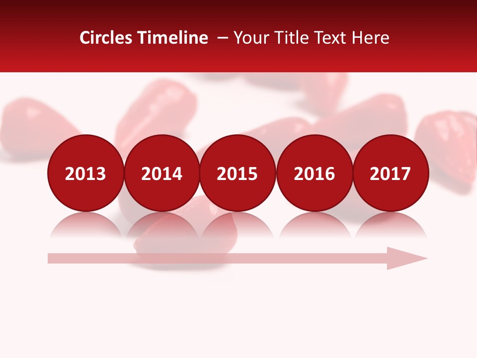 A Group Of Red Peppers On A White Surface PowerPoint Template