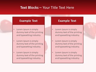 A Group Of Red Peppers On A White Surface PowerPoint Template