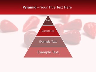 A Group Of Red Peppers On A White Surface PowerPoint Template