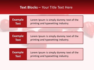 A Group Of Red Peppers On A White Surface PowerPoint Template