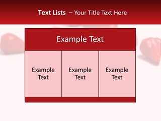 A Group Of Red Peppers On A White Surface PowerPoint Template