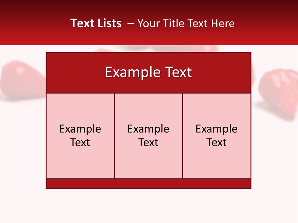 A Group Of Red Peppers On A White Surface PowerPoint Template