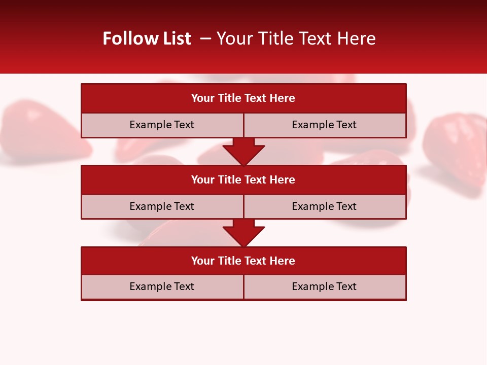 A Group Of Red Peppers On A White Surface PowerPoint Template